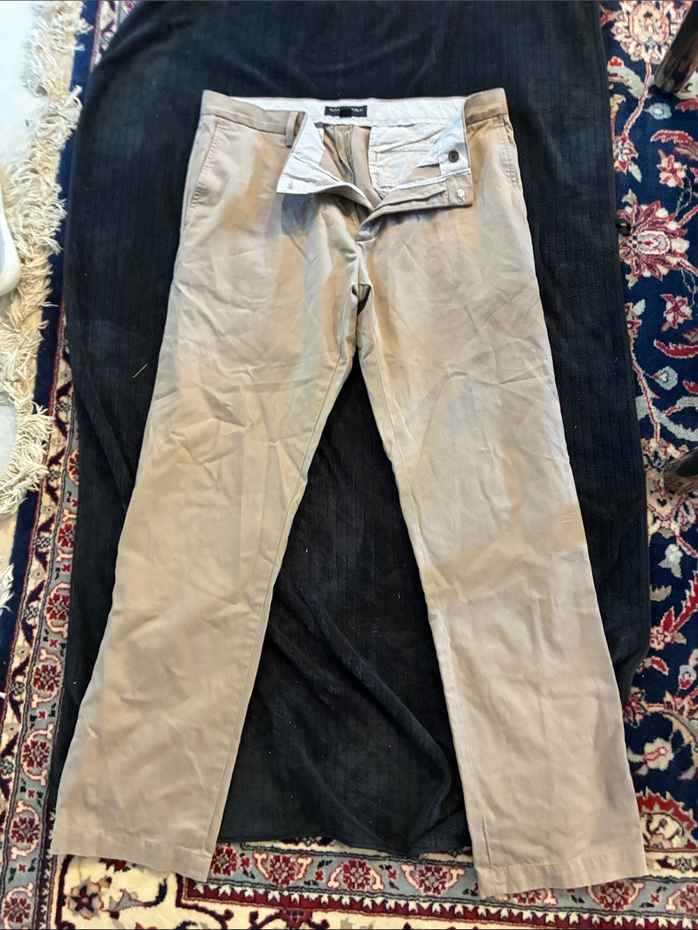 Banana Republic Tan Chino Waistband Detail
